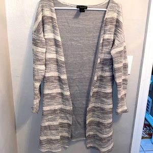 Grey & White Cardigan